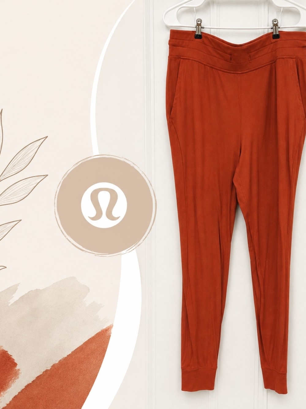 lululemon athletica Rust Ponte Joggers - Slim Tapered Track Pants